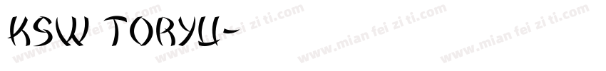 KSW Toryu字体转换